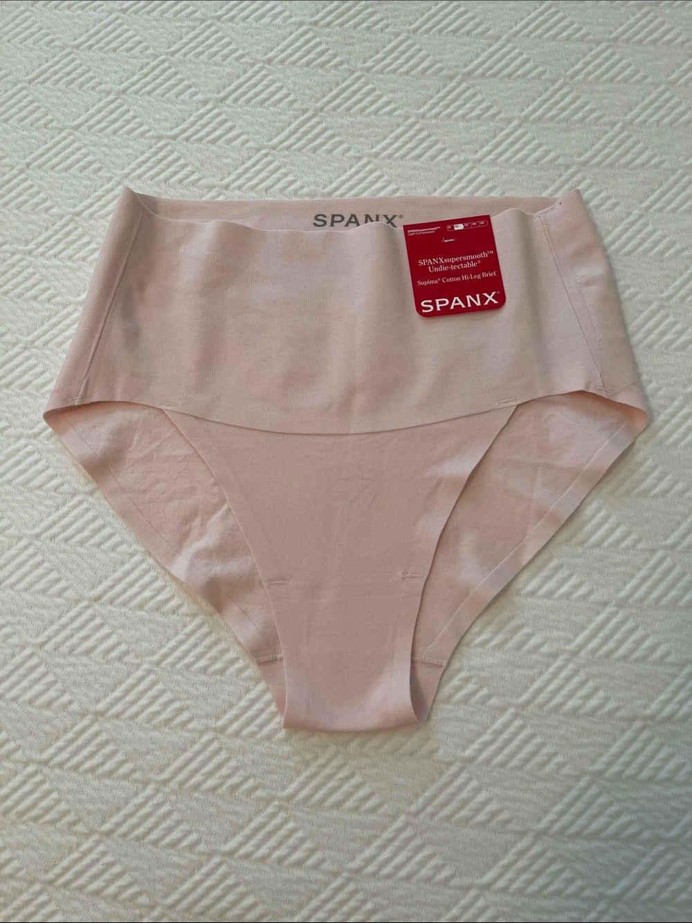 SPANX Seamless High-Waist Shaping Brief - Light Pink